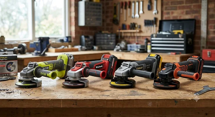 Comparison of top rated cordless angle grinders under £100 available in the UK